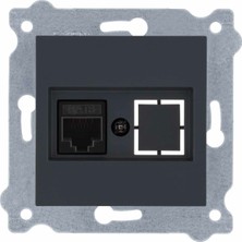 Exen Karel Füme Tekli Data Prizi Cat6 (Çerçevesizdir)