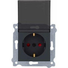 Exen Karel Füme Çocuk Kor. Kap.topraklı Priz (Çerçevesizdir)