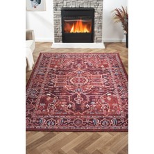 Konfor Halı Konfor Antico 2353 Pamuk Tabanlı Yıkanabilir Otantik Vintage Klasik Eskitme Halı