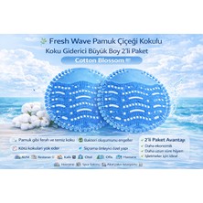 Fresh Wave 2.5 Pisuvar Koku Giderici Büyük Boy 2'li Paket Cotton Blossom Mavi