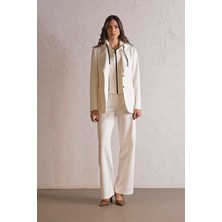 ZERO ZERO THREE NINE Çkma Mostralı Kapüşonlu Kadın Ceket