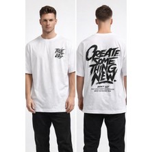 More Black Sırt Baskılı Oversıze T-Shirt