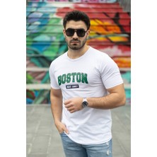 Etiler Collection Erkek Boston Baskılı Süprem T-Shirt