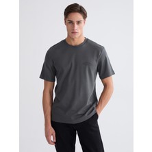 Lc Waikiki Yeni Sezon Bisiklet Yaka Baskılı Erkek Tişört