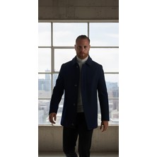 Bran Klasik Yaka Kaşe Erkek Kaban