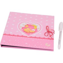 Nobbystar Isimli 12 Yapraklı Beyaz Kalemli Uykucu Figür Kız Bebek Anı Defteri