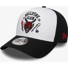 New Era Stranger Things Hellfire Club 9forty E-Frame Unisex Siyah/beyaz Şapka.-