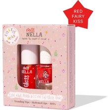 Smiggle Miss Nella Nella Lip Gloss & Oje Ikili Set