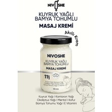 Nivoshe Kuyruk Yağlı Bamya Tohumlu Rahatlatıcı Bel, Boyun, Kol, Sırt, Diz, İçin Ağrı ve Akıllı Masaj Kremi