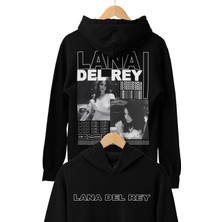 Fuddy Moda Lana Del Rey Sırt Baskılı Kapüşonlu Sweatshirt, Unisex Oversize Lana Del Rey Baskılı Hoodie