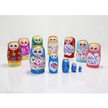 Calperia 5'li Ahşap Matruşka ALK1204 - Lisinya