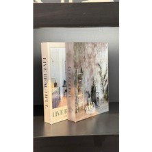 NuN Studio 2'li Dekoratif Kitap Kutu - Premium Kalite