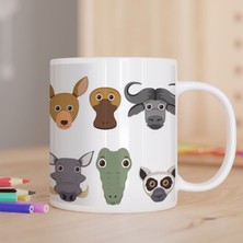 Asilmeydan Sevimli Hayvanlar Baskılı Hediyelik Kupa Bardak