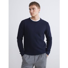 Lc Waikiki Yeni Sezon Bisiklet Yaka Kareli Erkek Triko Kazak