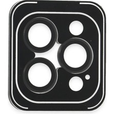 Azrlya  Iphone 16 Pro Max Pvd Metal Kamera Lens - Siyah