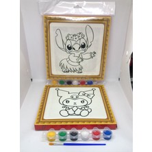 Lebron 2'li Kanvas Boyama Seti Akrilik Boya ve Fırça Seti Kromi