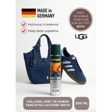 Collonil Tuna Nubuk & Süet Ayakkabı Boyası – Lacivert, Suya Dayanıklı Renk Yenileyici Sprey 200 ml 1592-3