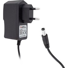 Sh Ticaret PM-8118 12 Volt - 1 Amper 5.5*2.5 mm Uçlu Plastik Kasa Priz Tipi Adaptör