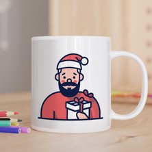 Asilmeydan Hediye Ile Noel Baba Baskılı Hediyelik Kupa Bardak