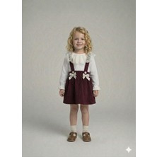 Miss Miya Kız Çocuk Kadife Bady Li Elbise