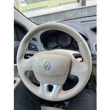 İskender Oto Aksesuar Direksiyon Kılıfı Renault Fluence - Megane 3  - Scenic 3 privilege Bej Sport Kendi DERİSİ SÖKÜLMEDEN YAPILIR Detay Deri Direksiyon