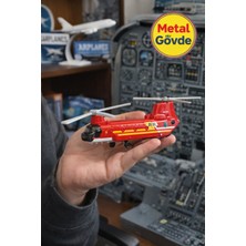 Toyfest Metal Gövdeli Matchbox Sky Busters Ch 47 Chinook 1:64 Dayanıklı Detaylı Oyuncak Helikopter