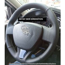İskender Oto Aksesuar Direksiyon Kılıfı Renault Symbol 2014 - 2016 Sport Siyah Model DETAY DERİ DİREKSİYON