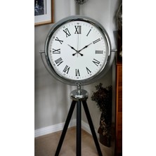 Krom Asalet Tripod Ayaklı Saat