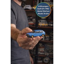 Toyfest Greenlight Volkswagen Golf Gtı 1982 Mavi Club V Dub Özel Seri 1:64 Ölçek Diecast Koleksiyon Araba