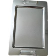 SHC4200 Tepsi - Çelik Kahve Sunum Tepsisi 46 x 30 cm