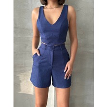 SHC4200 Şortlu Keten Takım S255014