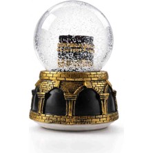 Ceranlar Lebbeyk Okuyan Kabe Maketi Kar Küresi LED Işıklı