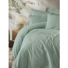 SHC4200 Plaid Çift Kişilik Nevresim Takımı Adaçayı