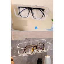 Judge Şeffaf Gözlük Rafı Duvara Yapışan Gözlük Düzenleyici Organizer Raf