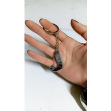 Judge J Harfi Plastik Krom Kaplama Anahtarlık- Harf Çanta Süsü