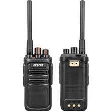 Novytech Gyq Q990 8 Ana Kanal Toplam 16 Kanal Siyah Pmr El Telsizi Tekli 15KM Menzil Tekli