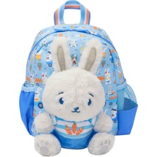 Smiggle Out & About Teeny Tiny Peluş Oyuncaklı Çocuk Sırt Çantası – Mavi