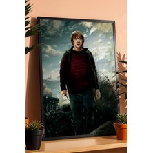 E2 Nova Ron Weasley Hogwarts Savaşı Çerçeveli Tablo - Lüks Harry Potter Karakter Posteri Modern Duvar Dekoru