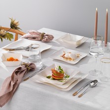 Schafer Lovise Yemek Takımı 24 Parça-Gold