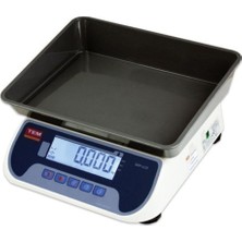 Tem Srp LCD 15 kg Plastik Çukur Kefe Onaylı Tartım Terazisi