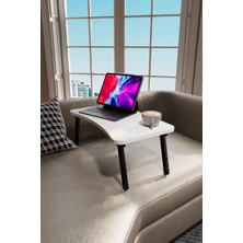 Ed Pet Dizayn Laptop Sehpası Seyyar Kahvaltı Masası Katlanır Çalışma Sehpası Atlantik Çam