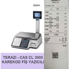 CAS cl 3000 Karekod Fiş Yazıcılı Terazi