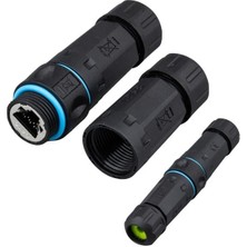 Novytech PM-24591 Dişi - Dişi IP68 Su Geçirmez RJ45 Konnektör