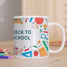 Asilmeydan Okula Dönüş Temalı Çocuklara Özel Baskılı Hediyelik Kupa Bardak