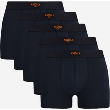 Kiğılı 5'li Pamuklu Likralı Rahat Esnek Boxer Seti