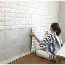 Mericline 3D Tuğla Desenli Kendinden Yapışkanlı Duvar Paneli 58X38 cm