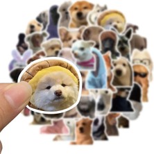 Mericline Sevimli Köpek Çıkartmaları Laptop Notebook Tablet Sticker Seti