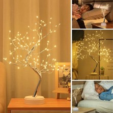 ForWhat Büro Ev Ofis Dekoru Için Şarjlı 3mod Ayaralı Günışıığı LED Peri Ağaç Aydınlatma