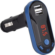 Usin Fm Transmitter Mp3 Player Çift USB Girişli Araç Hızlı Şarj Aleti 2'li Araç Çakmaklıkı Soketi