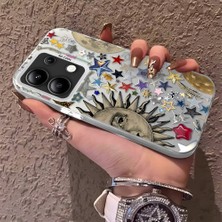 HONTINGA Xiaomi Redmi Note 13 Pro Plus 5g 4g Uyumlu Kılıfı Silikon Kenar Sert Arka Düşüme Önleyici Basitlik Anti Düşme Kamera Korumali Yıldız Desen Telefon Kılıfı K1-0451